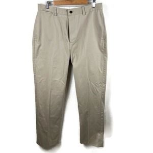 Orvis Pants Men’s 34 Khaki Tan Pure Cotton Wrinkle Free Trousers NWT